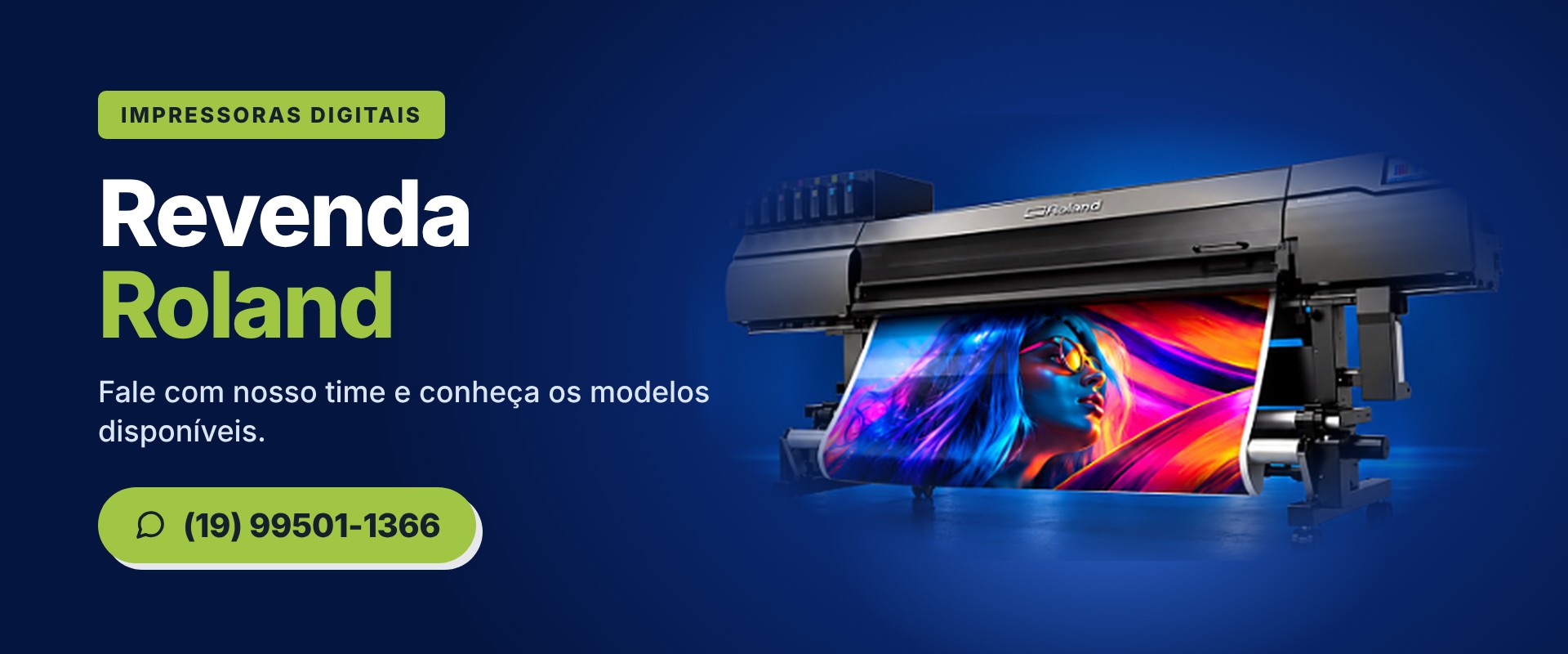 Revenda de impressoras e equipamentos para comunicação visual